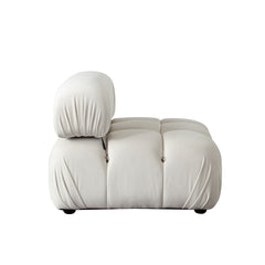 Paloma Bubble Tufted Velvet Modular Sofa – side view – Lusso Furniture Miami