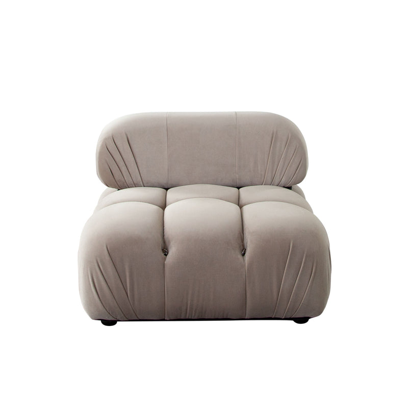 Paloma Bubble Tufted Velvet Modular Sofa-zoom-