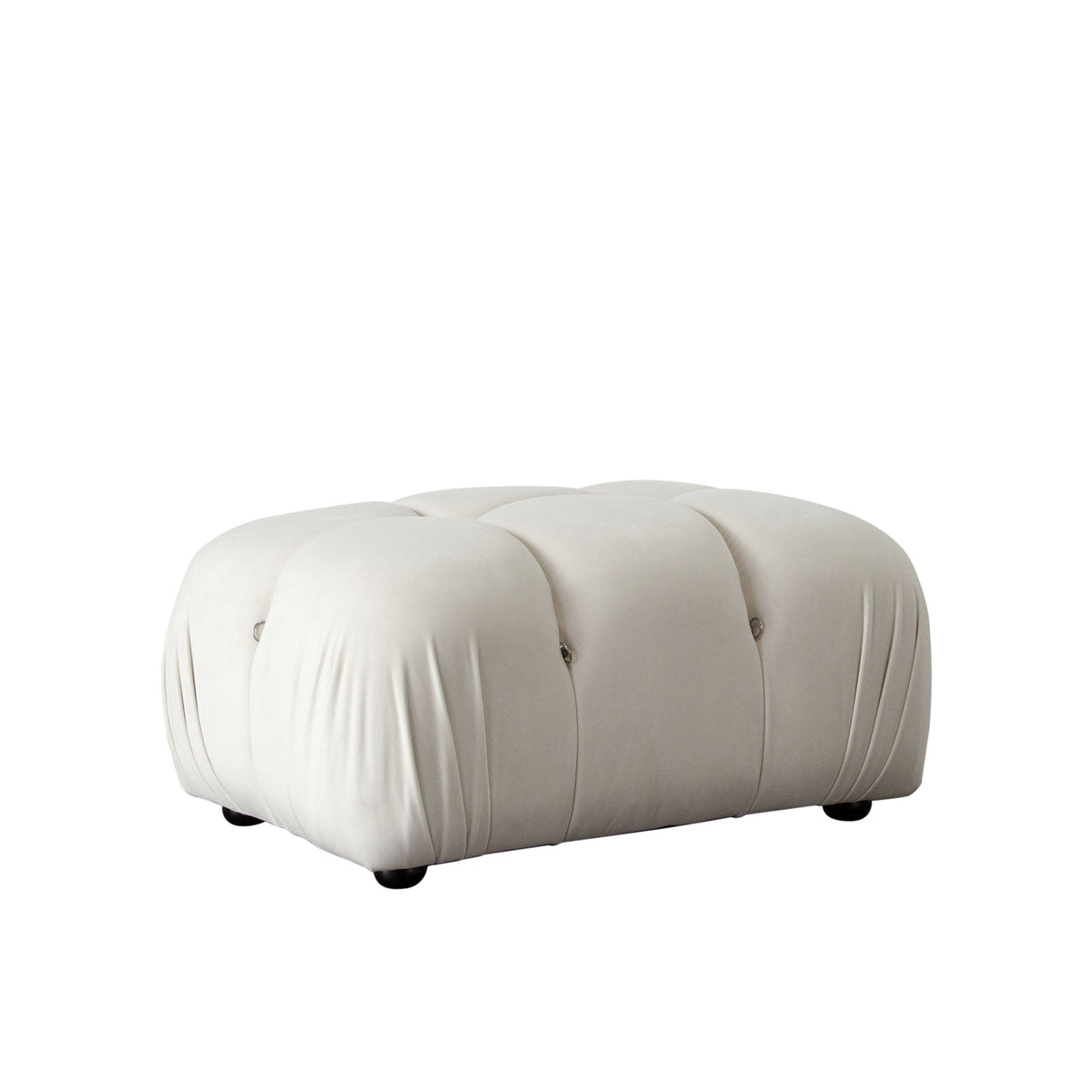 Paloma Bubble Tufted Velvet Modular Sofa – finish detail – Lusso Furniture Miami