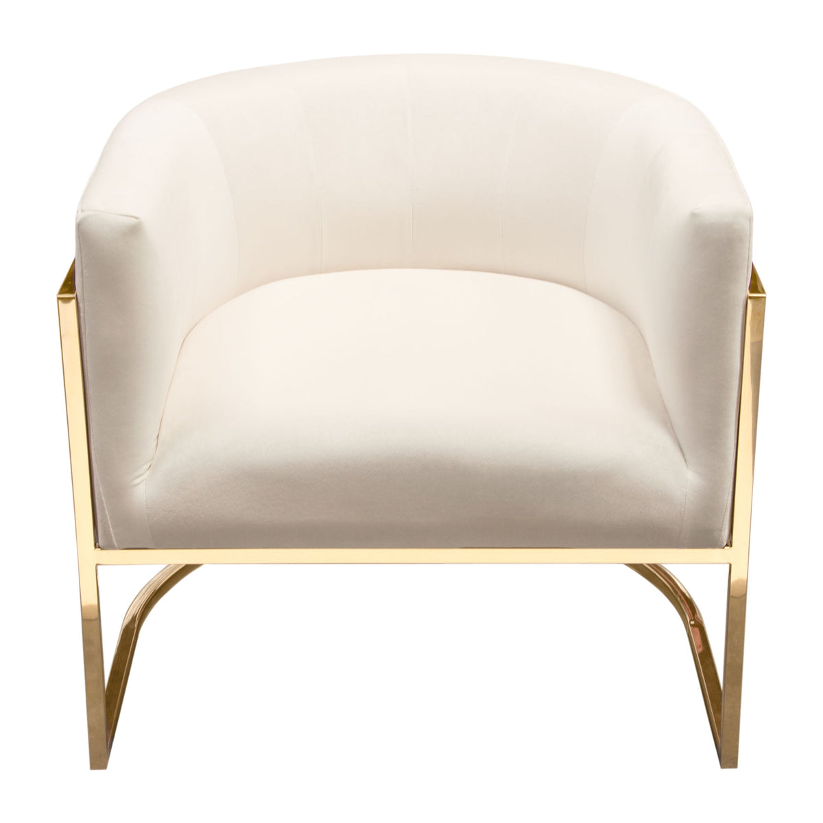 Pandora Velvet Barrel Accent Chair – angle view – Lusso Furniture Miami