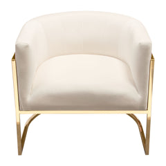 Pandora Velvet Barrel Accent Chair – angle view – Lusso Furniture Miami