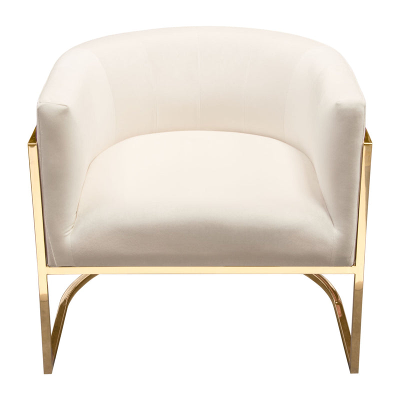 Pandora Velvet Barrel Accent Chair-zoom-