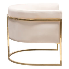 Pandora Velvet Barrel Accent Chair – room setting – Lusso Furniture Miami