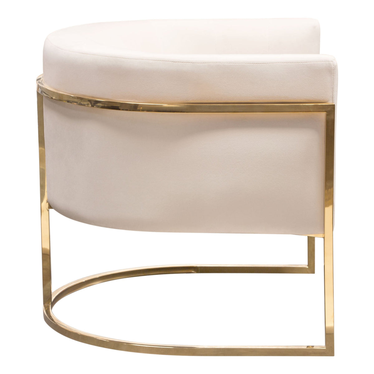 Pandora Velvet Barrel Accent Chair – room setting – Lusso Furniture Miami