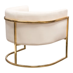 Pandora Velvet Barrel Accent Chair – back view – Lusso Furniture Miami