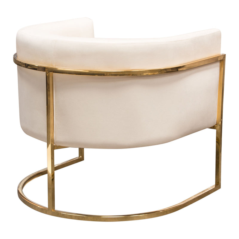 Pandora Velvet Barrel Accent Chair-zoom-