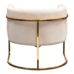 Pandora Velvet Barrel Accent Chair – top view – Lusso Furniture Miami