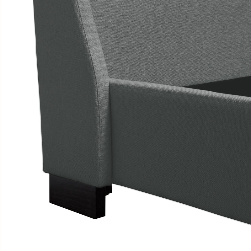Park Ave Hand Tufted Wingback Bed-zoom-