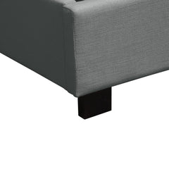 Park Ave Hand Tufted Wingback Bed – back view – Lusso Furniture Miami