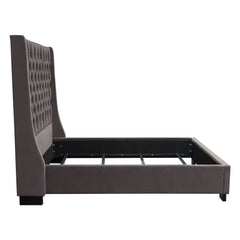 Park Ave Hand Tufted Wingback Bed – view 21 – Lusso Furniture Miami