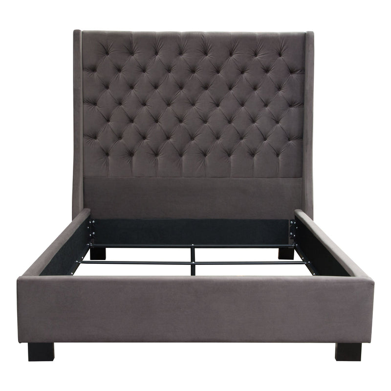Park Ave Hand Tufted Wingback Bed-zoom-
