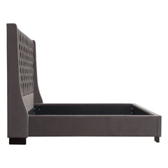 Park Ave Hand Tufted Wingback Bed – view 12 – Lusso Furniture Miami
