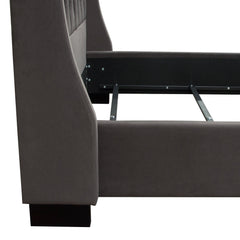 Park Ave Hand Tufted Wingback Bed – view 14 – Lusso Furniture Miami
