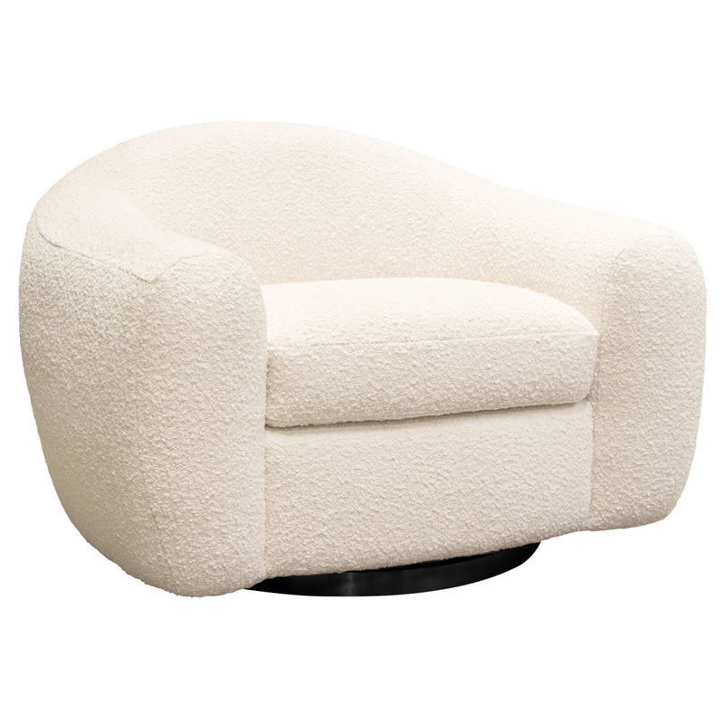 Pascal Boucle Swivel Accent Chair-zoom-