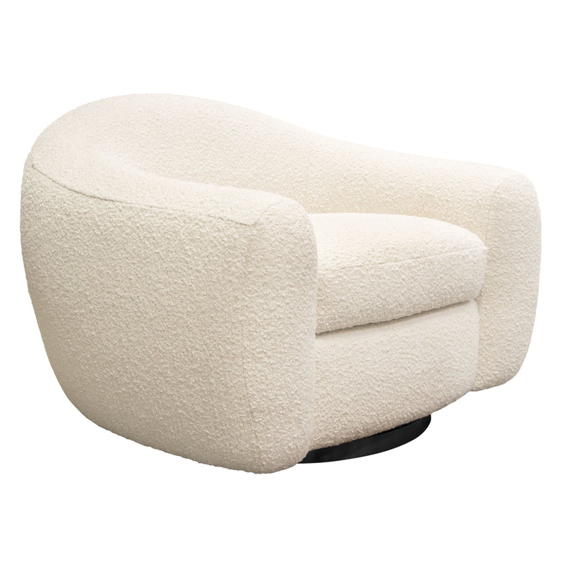 Pascal Boucle Swivel Accent Chair-zoom-