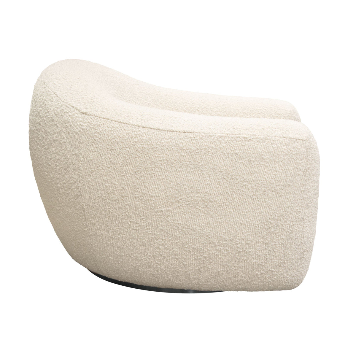 Pascal Boucle Swivel Accent Chair – detail – Lusso Furniture Miami