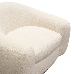 Pascal Boucle Swivel Accent Chair – top view – Lusso Furniture Miami