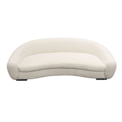 Pascal Curved Boucle Sofa – angle view – Lusso Furniture Miami