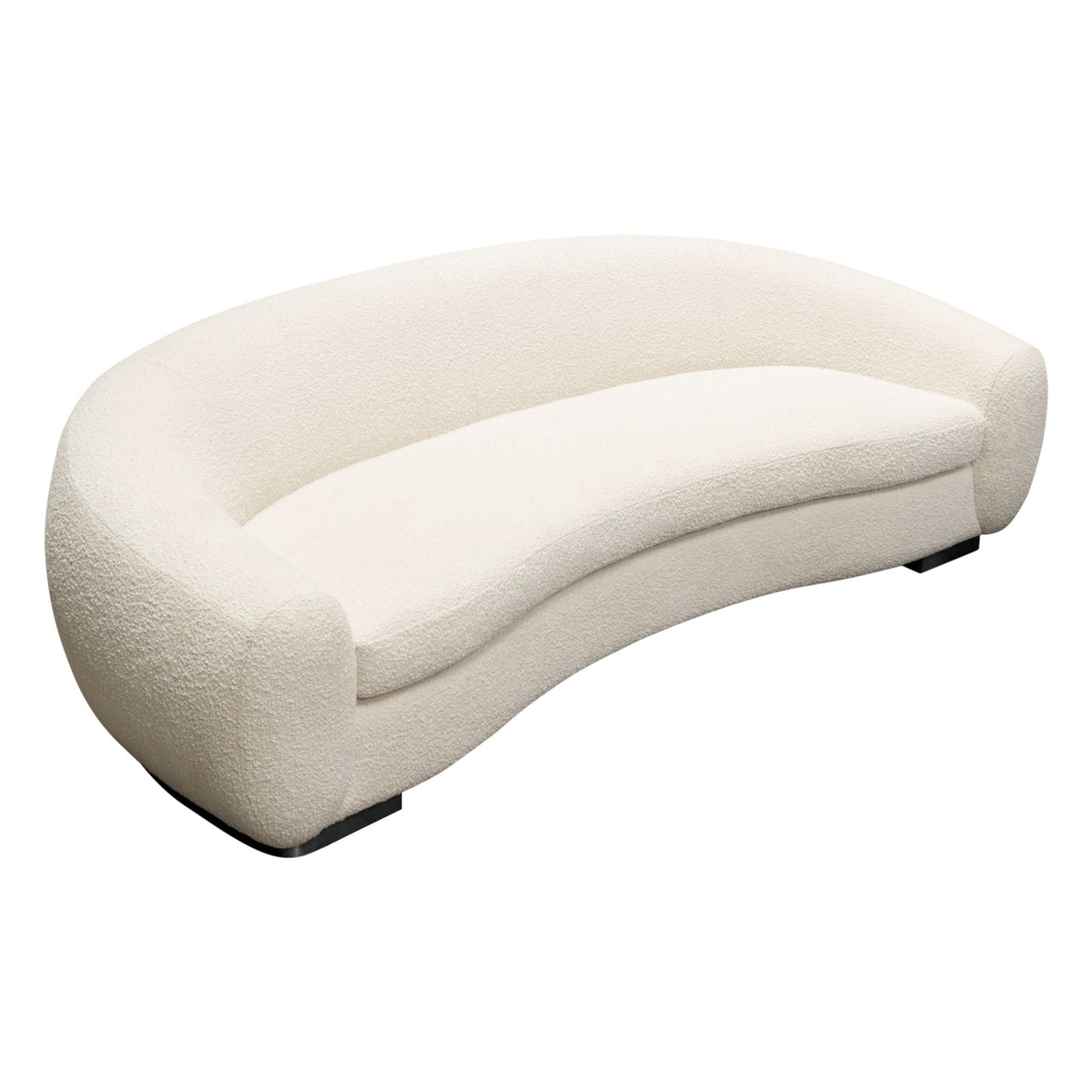 Pascal Curved Boucle Sofa – detail – Lusso Furniture Miami