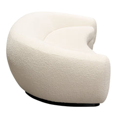 Pascal Curved Boucle Sofa – room setting – Lusso Furniture Miami