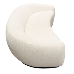 Pascal Curved Boucle Sofa – back view – Lusso Furniture Miami