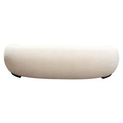 Pascal Curved Boucle Sofa – close-up – Lusso Furniture Miami