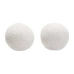 Lusso Accent Pillow Set – White Faux Sheepskin – view 16 – Lusso Furniture Miami