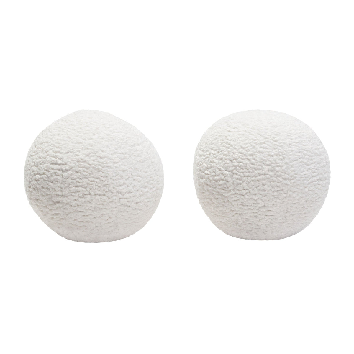 Lusso Accent Pillow Set – White Faux Sheepskin – view 16 – Lusso Furniture Miami