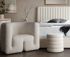 Pulse Boucle Accent Chair – top view – Lusso Furniture Miami