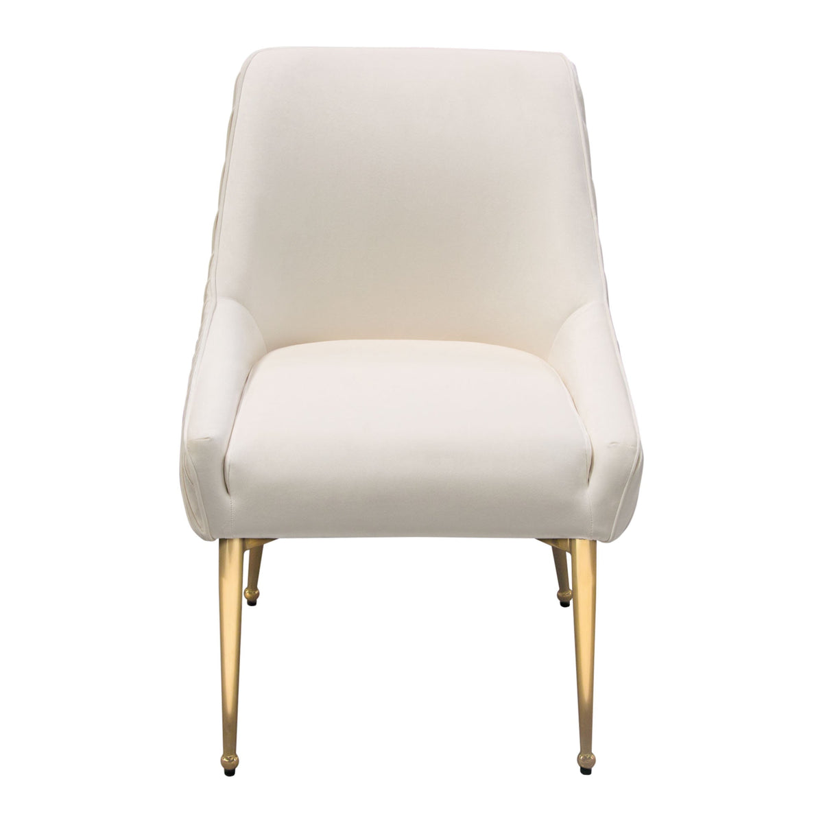 Quinn Velvet Dining Chair Set – angle view – Lusso Furniture Miami
