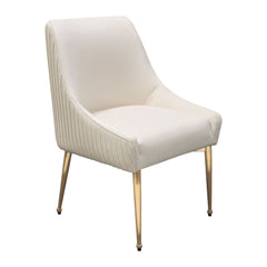 Quinn Velvet Dining Chair Set – side view – Lusso Furniture Miami