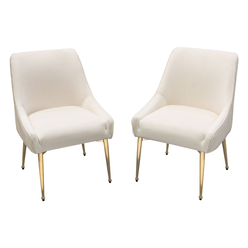 Quinn Velvet Dining Chair Set-zoom-