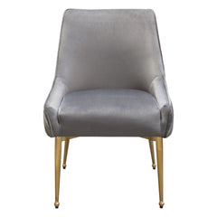 Quinn Velvet Dining Chair Set – finish detail – Lusso Furniture Miami