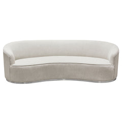 Raven Curved Sloped Arm Sofa – angle view – Lusso Furniture Miami