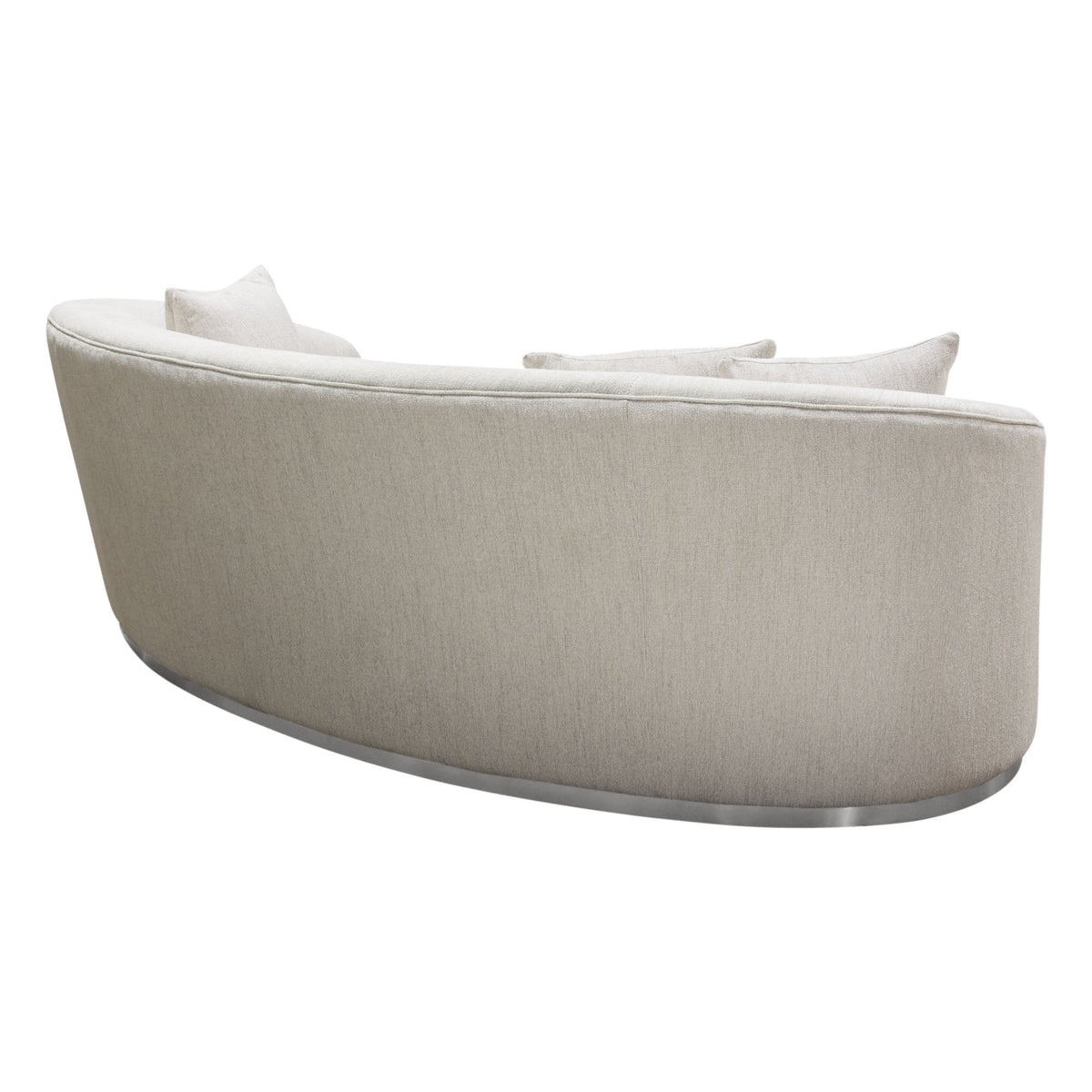 Raven Curved Sloped Arm Sofa – top view – Lusso Furniture Miami