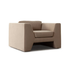 Rift Performance Velvet Accent Chair – angle view – Lusso Furniture Miami