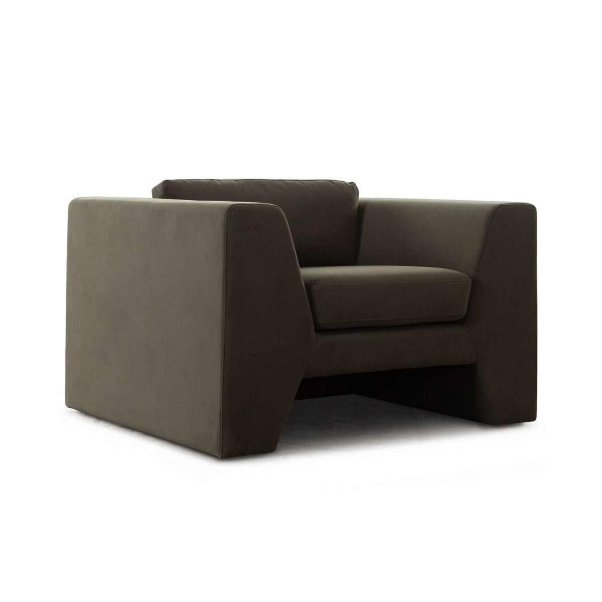 Rift Performance Velvet Accent Chair – finish detail – Lusso Furniture Miami