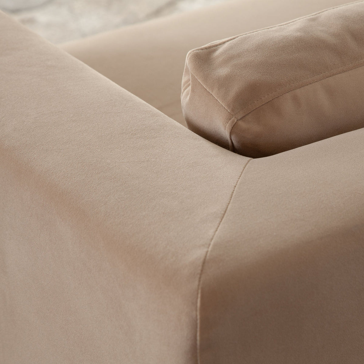 Rift Performance Velvet Sofa – close-up – Lusso Furniture Miami