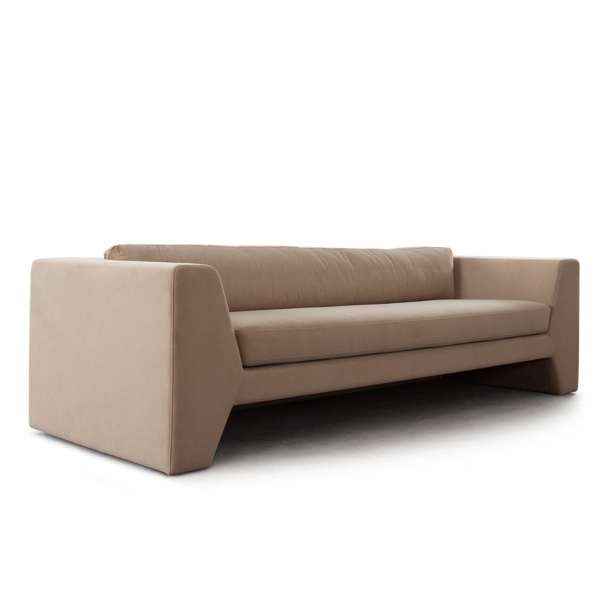 Rift Performance Velvet Sofa – angle view – Lusso Furniture Miami