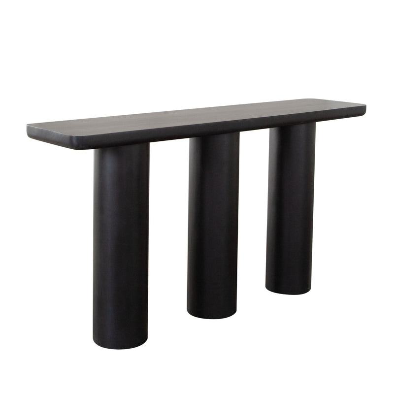 Rune Acacia Wood Console Table-zoom-