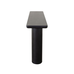 Rune Acacia Wood Console Table – side view – Lusso Furniture Miami
