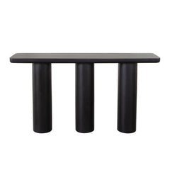 Rune Acacia Wood Console Table – detail – Lusso Furniture Miami