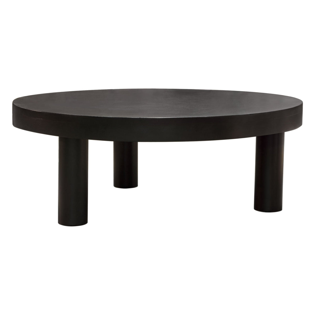 Rune Solid Acacia Wood Coffee Table – side view – Lusso Furniture Miami