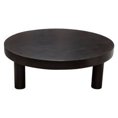 Rune Solid Acacia Wood Coffee Table – room setting – Lusso Furniture Miami