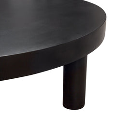 Rune Solid Acacia Wood Coffee Table – back view – Lusso Furniture Miami