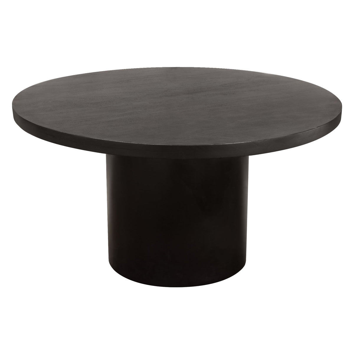 Rune Round Acacia Dining Table – side view – Lusso Furniture Miami
