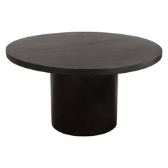 Rune Round Acacia Dining Table – side view – Lusso Furniture Miami