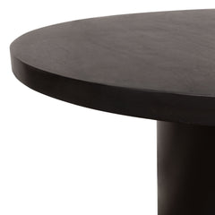 Rune Round Acacia Dining Table – back view – Lusso Furniture Miami
