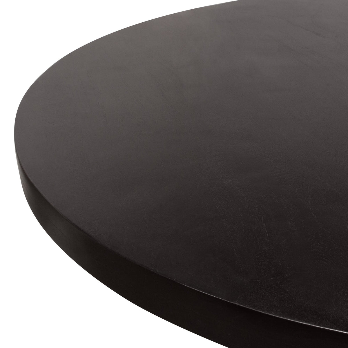 Rune Round Acacia Dining Table – top view – Lusso Furniture Miami