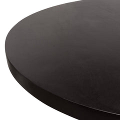 Rune Round Acacia Dining Table – top view – Lusso Furniture Miami